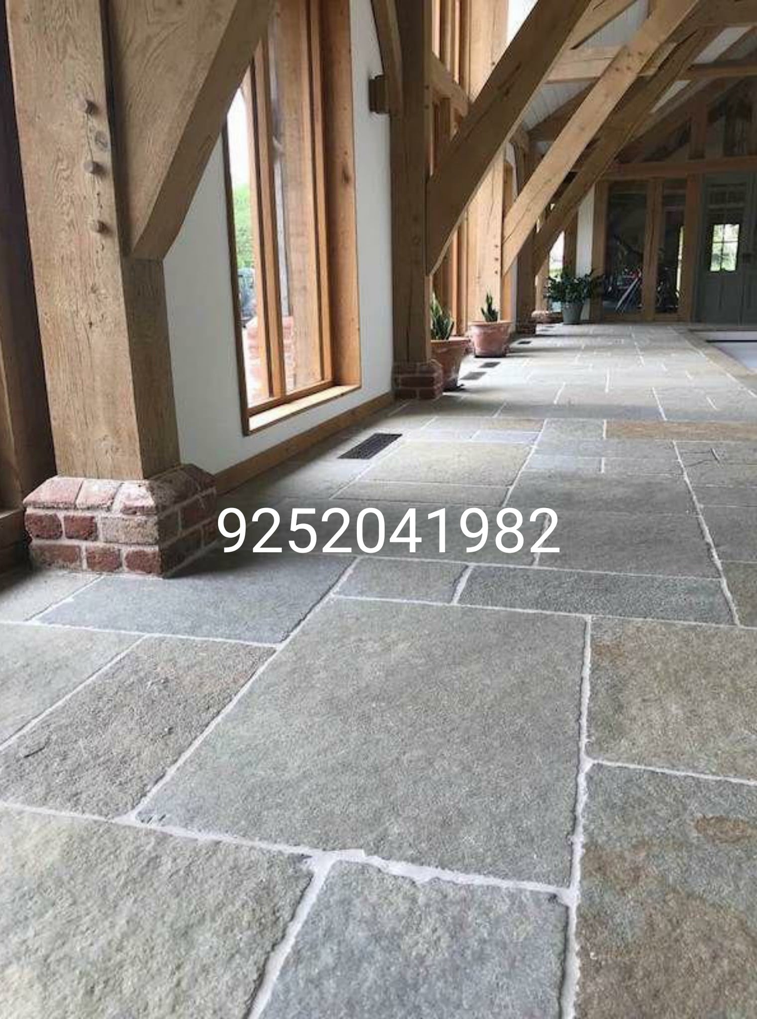 grey kota stone flooring