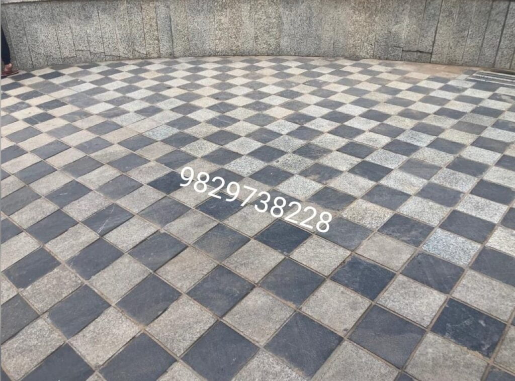 black kota stone flooring